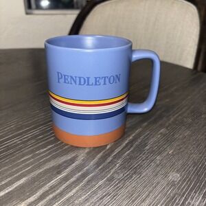 PENDLETON Woolen Mills National Parks Collection 18oz Coffee Mug - Blue Striped